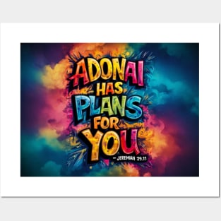 Jeremiah 29:11 - Bible Verse About God's Plans - Bible Graffiti Art Posters and Art